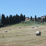 Bottes de foins en Toscane